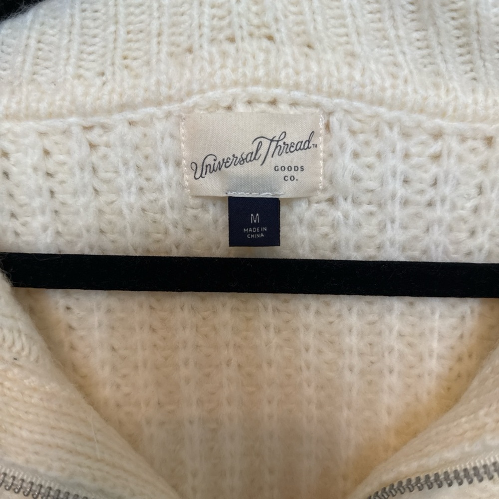 Universal Thread Cream Cable Knit Turtleneck Swea… - image 4